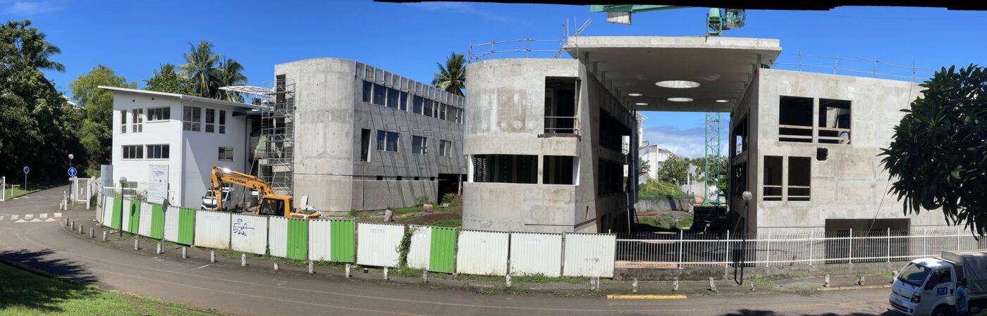 construction des nouveaux bâtiments pour la Recherche