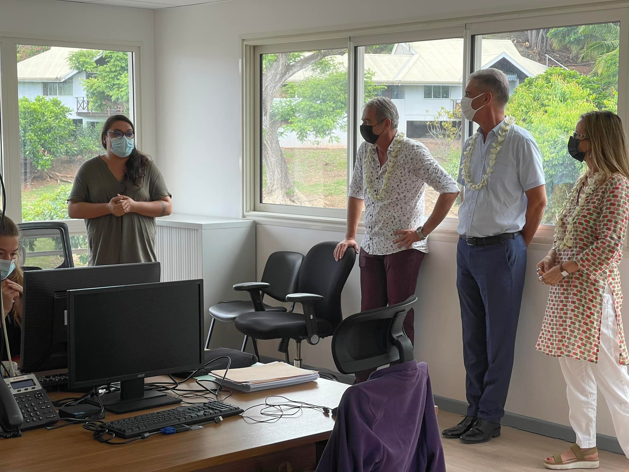 visite du haut-commissaire à l'UPF et UMR EIO
